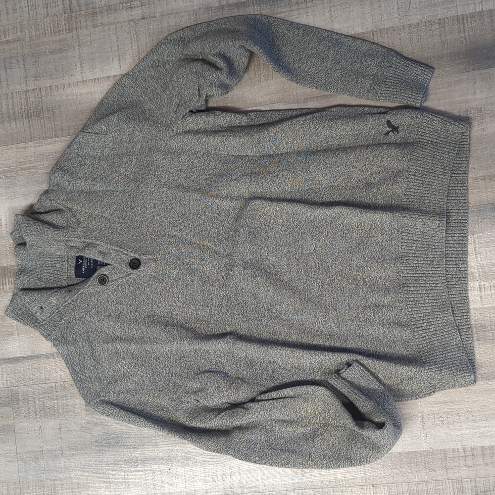 American Eagle grey knitted sweatshirt
